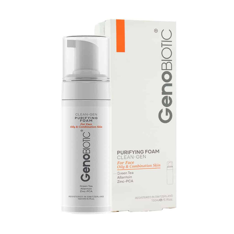 فوم شستشوی صورت ژنوبایوتیک پوست چرب و مختلط