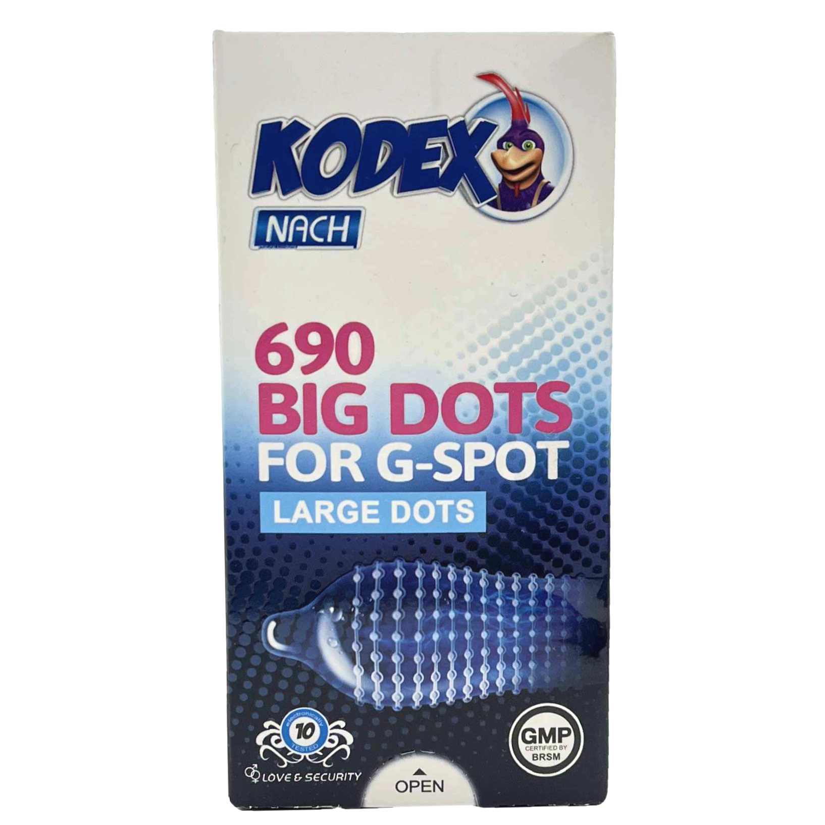 کاندوم خاردار درشت کدکس مدل Kodex Big Dots