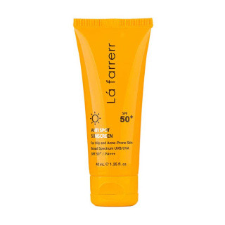 کرم ضد آفتاب بی رنگ لافارر مناسب پوست چرب و آکنه دار با SPF50 حجم 40 میلی لیتر