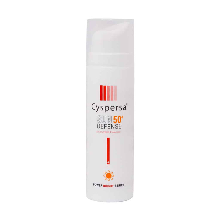 ضد آفتاب سیسپرسا SPF50 مدل روشن کننده 50 میل