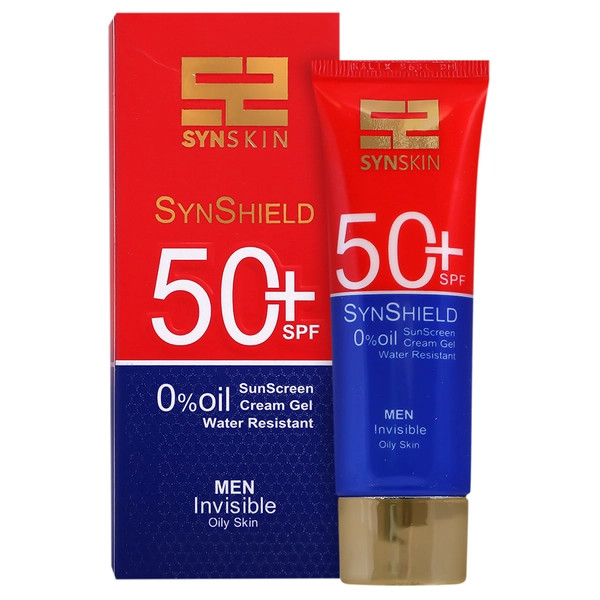 کرم ژل ضد آفتاب ساین اسکین مدل Synshield با SPF50 مناسب پوست چرب آقایان 50 میل