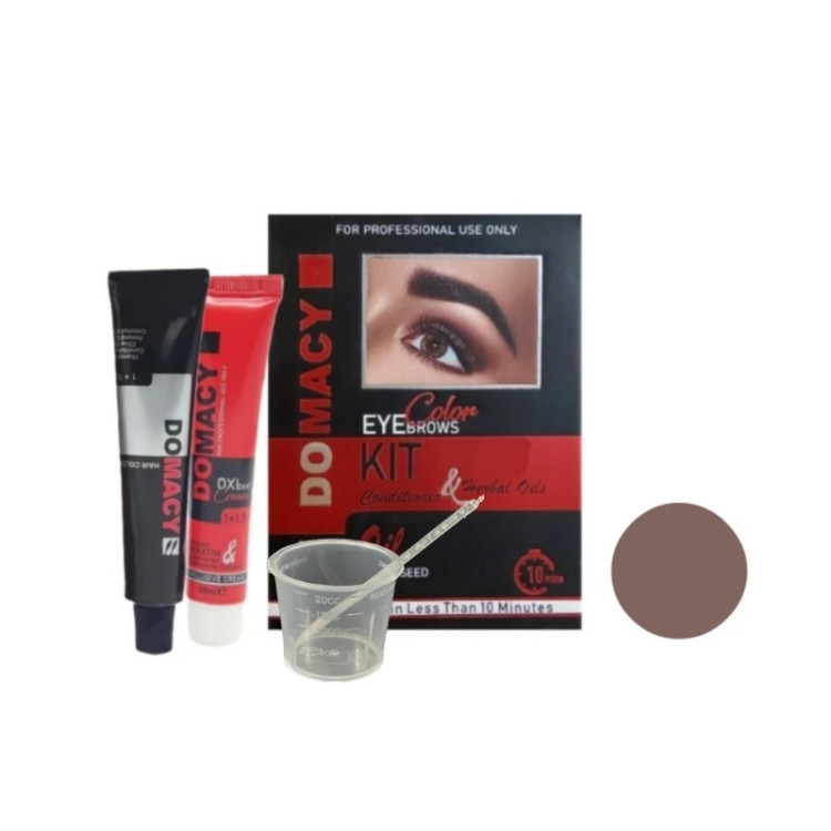 کیت رنگ ابرو دوماسی شماره 6 رنگ هاوانا حجم 15 میلی لیتر