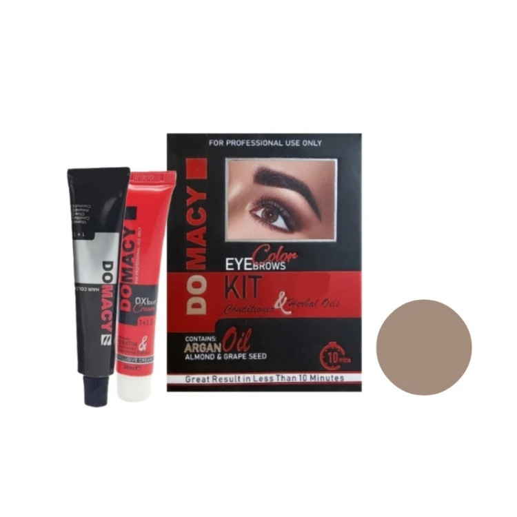 کیت رنگ ابرو دوماسی شماره 10 رنگ شنی حجم 15 میلی لیتر