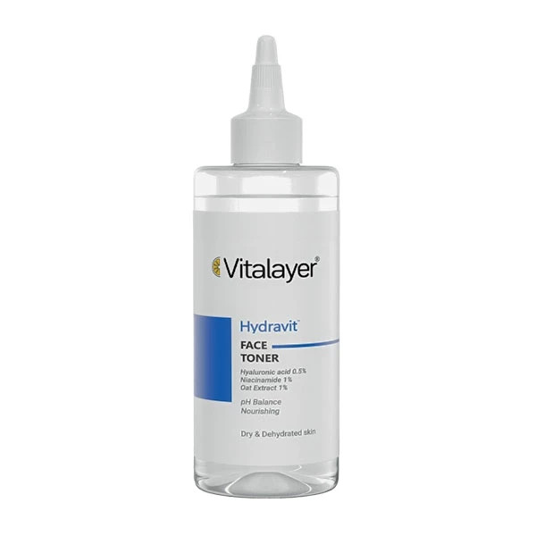 تونر صورت ویتالیر مدل Hydravit مناسب پوست خشک و دهیدراته حجم 200 میلی لیتر