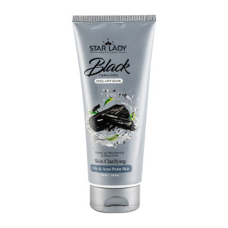 ماسک لایه بردار صورت استار لیدی مدل Black Crbon Active مناسب پوست چرب و مستعد آکنه حجم 175 میلی لیتر