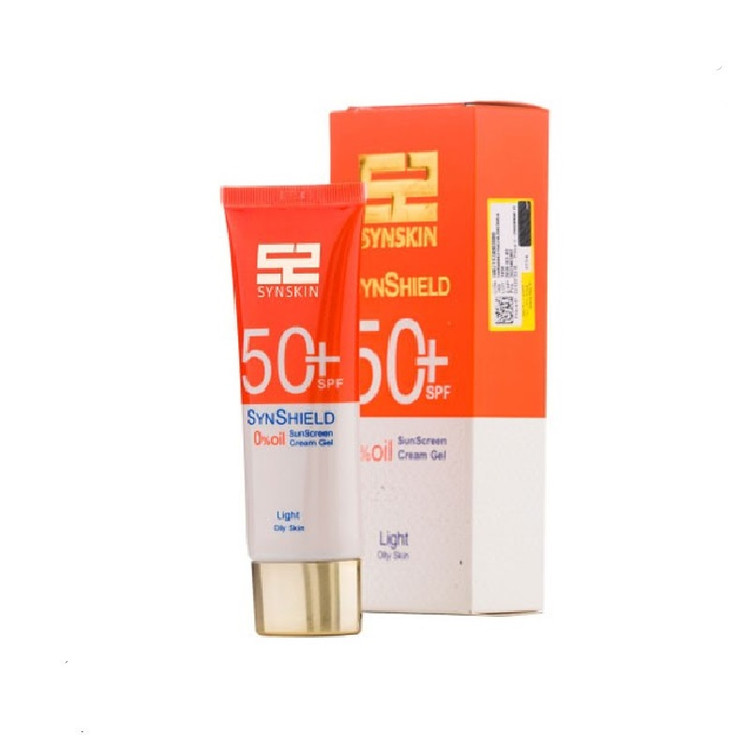 ژل کرم ضد آفتاب ساین اسکین مدل Syn Shield رنگی لایت SPF50 مناسب پوست چرب 50 میل
