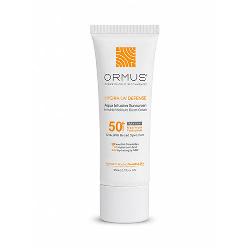 کرم ضد آفتاب آبرسان اورموس SPF 50 پوست نرمال تا خشک و حساس حجم 50 میلی لیتر